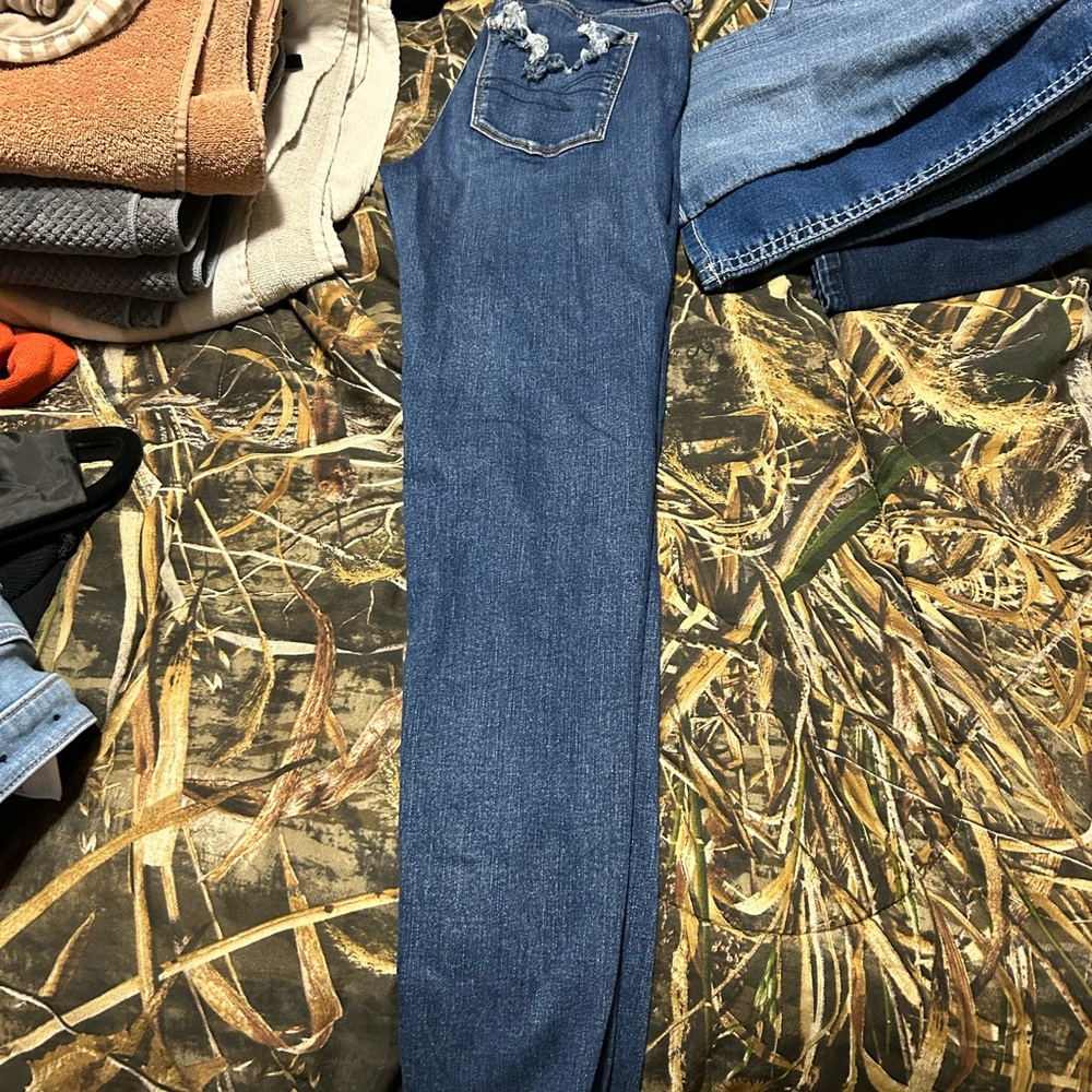 American Eagle Outfitters Dark Blue Skinny Jeans